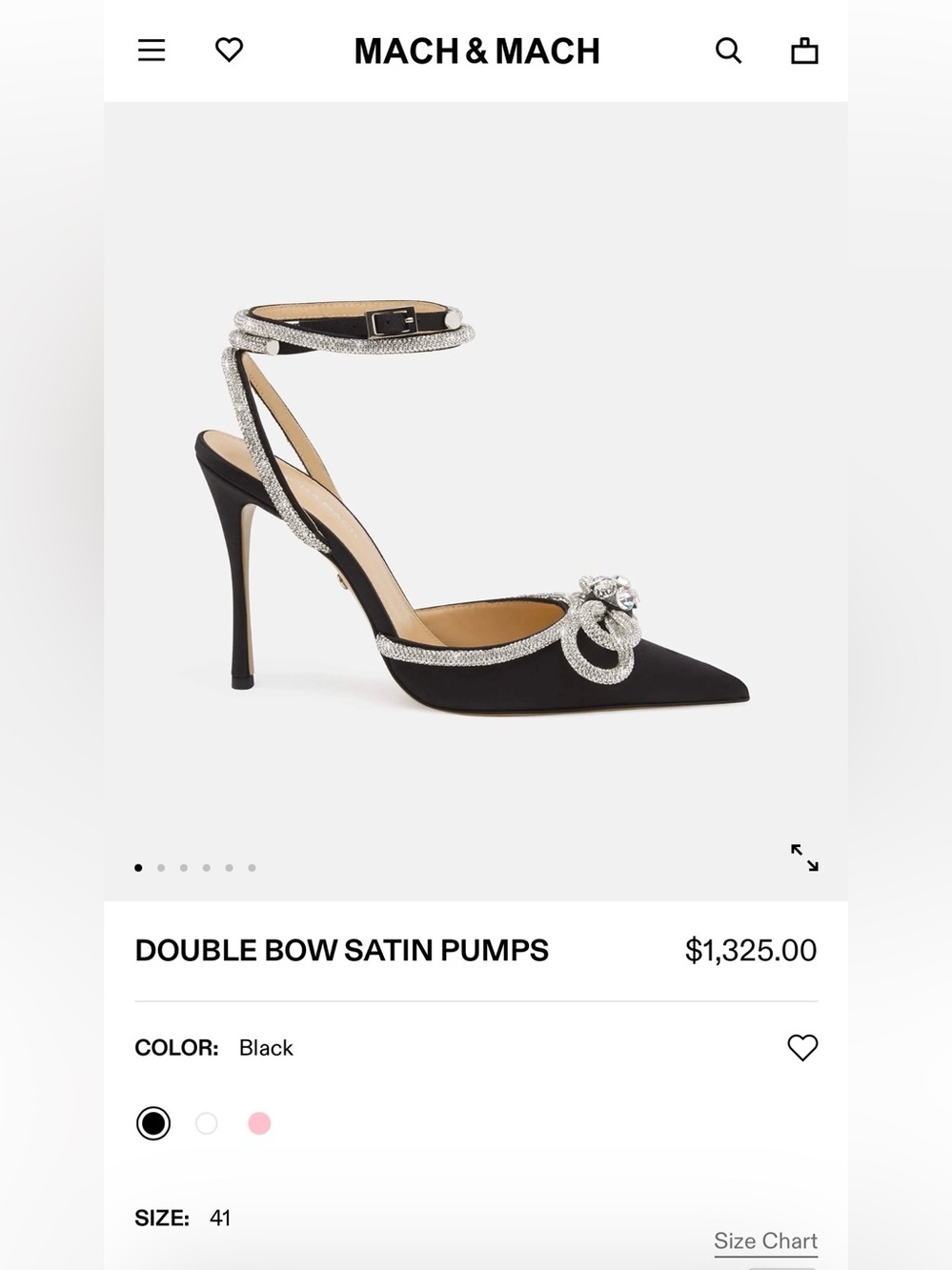 AUTHENTIC MACH & MACH Double Bow Satin Pumps